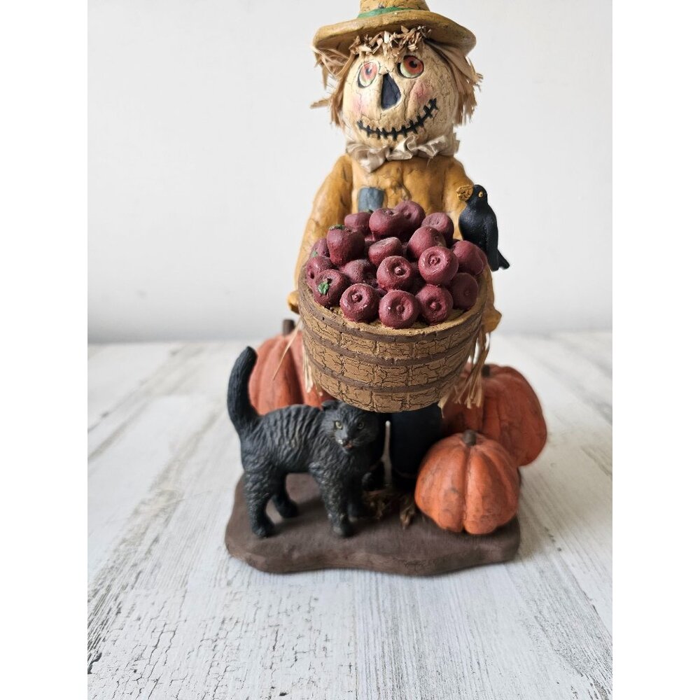 Bethany Lowe? Scarecrow crop crow cat figurine statue pumpkin fall decor
